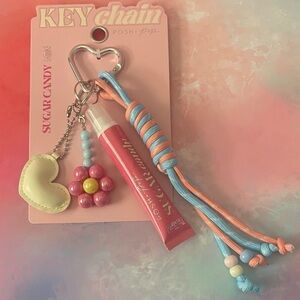 NWT Keychain / Bag Charm with Lip Gloss